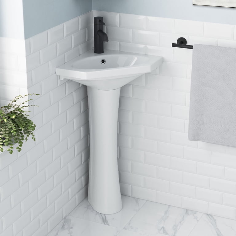 KOHLER Archer Vitreous China Pedestal Sink Basin In White, 60 OFF