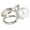 Silver, variant on 1PC Cross Scarf Clip X Shape Brooches Scarves Buckle Shawls Holder Jewe-Silver
