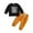 Z2-Black, variant on Baby Boys Clothing Sets Long Sleeve Letter Prints Tops And Pants Soft Comfy Autumn Winter Child Kids 2PCS Set Outfits,12-18 Months