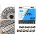 thumbnail image 5 of Cadena de bicicleta de montaña MTB de 8, 9, 10 y 11 velocidades, ultraligera, 116 L, 1/2" x 73 mm 8S tipo Z, 5 of 9
