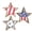 A002- Style B, variant on Patriotic Decor Rustic Farmhouse Wood Star Decorations Fourth of July Red White Blue Home Decor for Wall Shelf Table Centerpiece 3 Pack