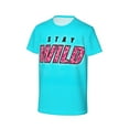 thumbnail image 7 of Ben Azelart Stay Wild Kids T-Shirt 3d Printed Graphic T-Shirts Boys And Girls Short Sleeve Shirts For Youth Kids X-Small, 7 of 7