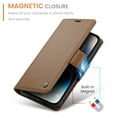 thumbnail image 4 of ELEHOLD Wallet Case For iPhone 8 Plus/7 Plus,Premium Leather Case wih RFID Blocking Function Card Slots Kickstand Magnetic Clasp Shockproof Cover for Men Women,Brown, 4 of 7