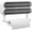 White(translucent Plastic Lid), variant on Magnetic Plastic Wrap Dispenser with Cutter - Refillable Tin Foil and Plastic Wrap Organizer for Kitchen, Aluminum Foil Dispenser with Paper Towel Holder Wall Mount - Fits 12" Roll, White