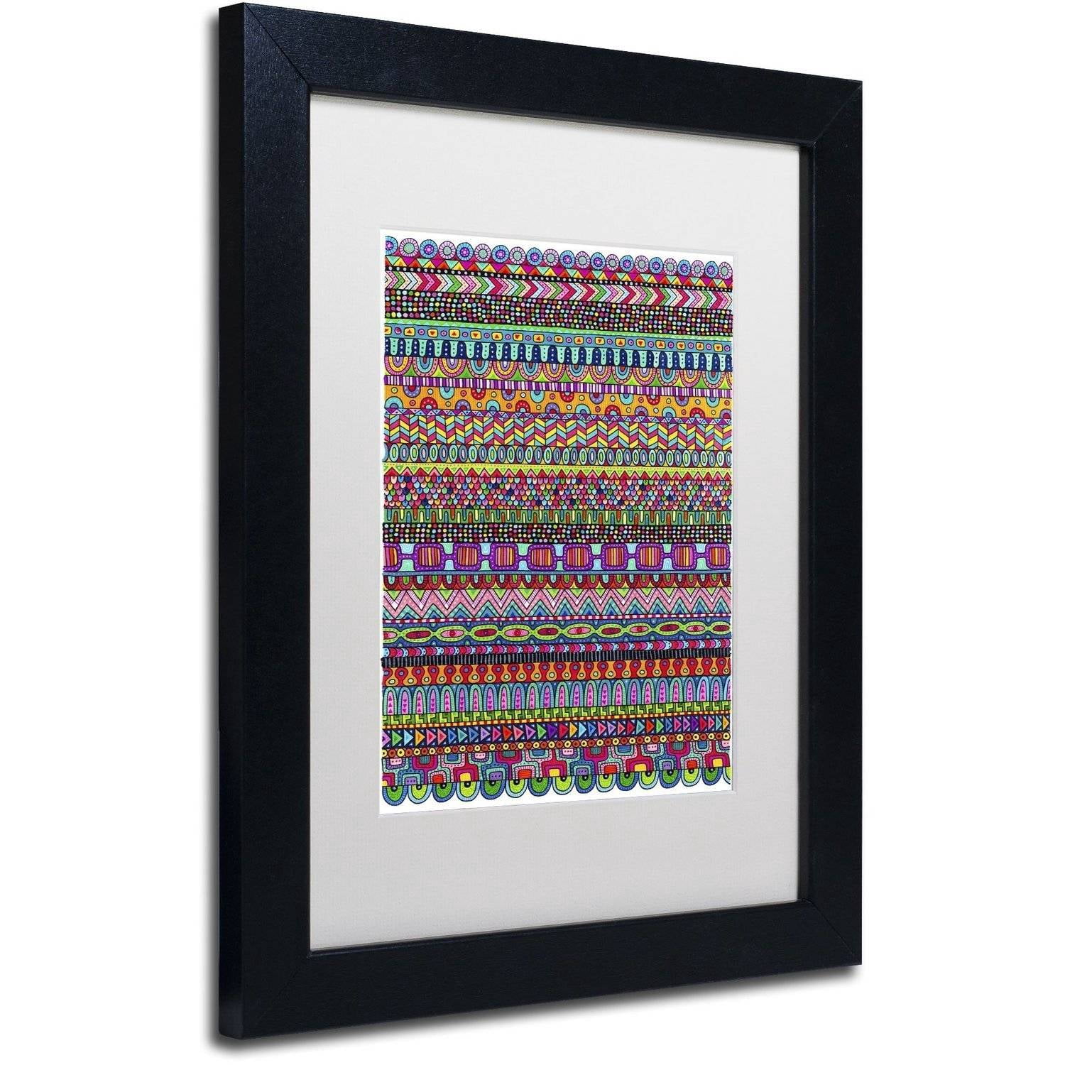 Trademark Fine Art "Oaxaca Mat" Canvas Art by Hello Angel, White Matte, Black Frame