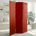 thumbnail image 6 of Oriental Furniture 6 ft. Tall Double Sided Antique Red Canvas Room Divider, 6 of 6