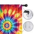 thumbnail image 4 of Blackout Kids Curtains,Colorful Tie Dye Mandala Pattern Childrens Insulated Curtains Set Of 2,Bedroom Essentials,Toddler Room Decor 42"x54", 4 of 5