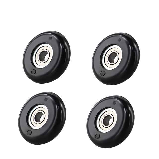 1/4 Pcs Rouleaux de Machine à Ramer 8x40x10mm Roue de Rameur Nylon+acier Roues Enduites 8x40x10mm Sièges Coussin Roues Mobiles Nouveau