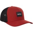 thumbnail image 3 of Hurley Men's Baseball Cap - Warner Curved Brim Snap-Back Trucker Hat, Size One Size, Burgundy, 3 of 6