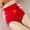 Red, variant on XMMSWDLA Ladies Tummy Pants Antibacterial Underwear Breathable Warm Plastic Hip Slim Waist Briefs High Waist Underwear Purple XL Women's Underpants