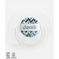 thumbnail image 3 of Personalized Name Herringbone Design Pacifier Clip, 3 of 3