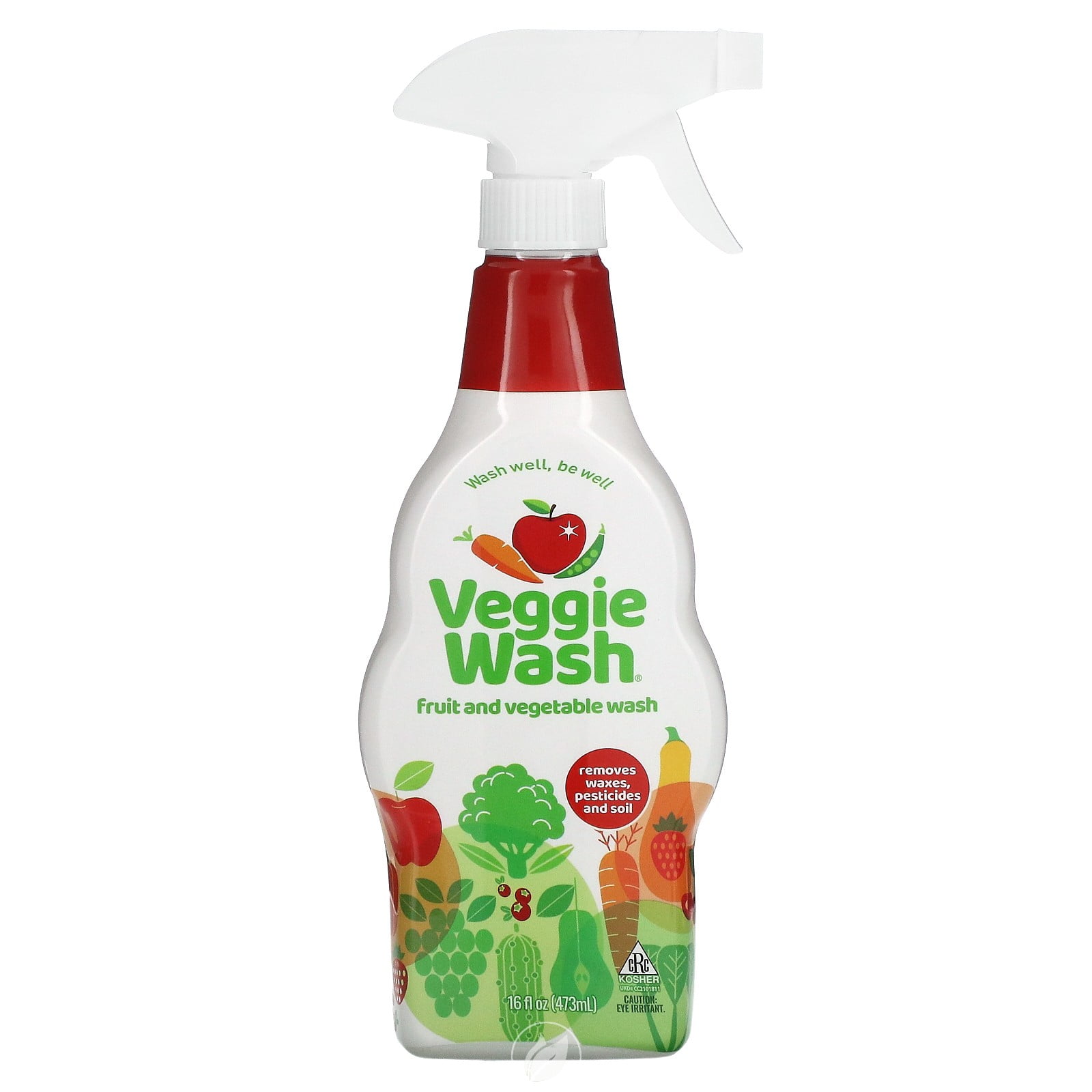 (4 Pack) Veggie Wash Fruit & Vegetable Wash 16oz
