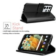thumbnail image 4 of Wallet Case for Samsung Galaxy S21 Plus 5G, for Galaxy S21 Plus Case 6.7", Takfox PU Leather Credit Holder Folio Flip Magnetic Closure Kickstand Protective Phone Cover & Lanyard - Black, 4 of 6