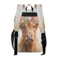 thumbnail image 3 of PVC Transparent Backpacks Clear Backpack for Travel and Outings Small Highland Cattle, 3 of 7