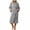 Gray, variant on Robes for Women Fleece Robes Hooded Cozy Soft Warm Plush Women Robe Plush Long Bathrobe