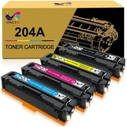 ONLYU 204A Toner Cartridge Replacement for HP 204A CF510A CF511A CF512A CF513A to use with Color Laserjet Pro MFP M180nw M154nw M180n M154a MFP M181fw Printer (Black, Cyan, Yellow, Magenta, 4-Pack)
