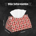 thumbnail image 6 of Lsque Tomatoes Printed Long Tissue Box Cover Holder, Facial Paper Organizer Dispenser,Triangle with Bottom Belt, PVC Leather Decorative Organizer, 6 of 9