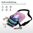 thumbnail image 7 of HELLHERO Rose Casual Travel and Double Zipper Polyester Adjustable Crossbody Bag Men, Women 4.33"x1.97"x7.09", 7 of 7