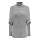 thumbnail image 2 of Gibobby suéteres de invierno de punto Mantón de punto de europea y americana estilo Cape Poncho para mujer (Gris, L), 2 of 4