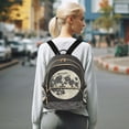 thumbnail image 7 of FORMRS Mini Backpack Purse for Women Travel Daypack Casual Shoulder Bag, Beige Moon, 7 of 7