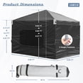 thumbnail image 3 of Aoodor Pop Up Canopy Tent with Removable Mesh Window Sidewalls, Portable Instant Shade Canopy with Roller Bag, 3 of 10