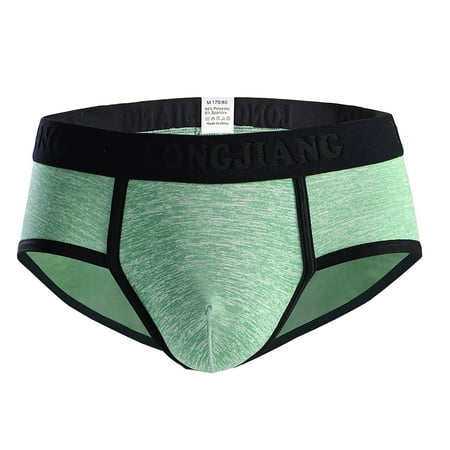 

Qcmgmg Men s Pouch Briefs Stretch Breathable Patchwork Underwear S