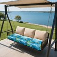 thumbnail image 6 of COEQINE Stretch Couch Cushion Cover Fitted Sectional Sofa Slipcover with Elastic Bottom Armchair Couch Cover Replacement Furniture Protector, 3 Pieces, Sea Turtle Starfish Blue, 6 of 8