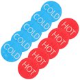 thumbnail image 4 of 5 Pairs Self-Adhesive Acrylic Hot and Cold Stickers Hot and Cold Signs for Faucet Sinks, 4 of 9