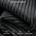 thumbnail image 6 of Vcatnet 106'' Modular Sectional Sofa Couch Corduroy L Shaped Modern Minimalist Couches for Living Room, Gray, 6 of 10