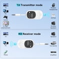 thumbnail image 3 of Transmisor y receptor de audio Bluetooth Giecy Airplane 5.3 Blanco, 3 of 9