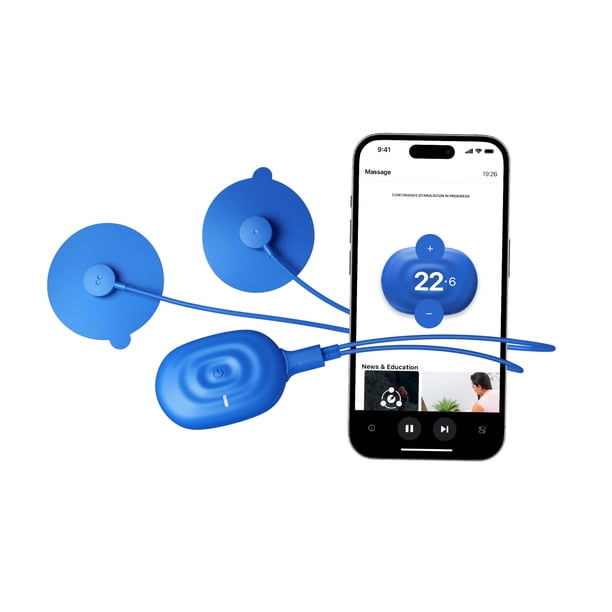 Therabody PowerDot 2.0 Uno - Unidad TENS para aliviar el dolor, dispositivo de electroestimulación muscular con Bluetooth, 1 módulo inalámbrico inteligente NMES y TENS para aliviar molestias musculare