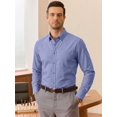 thumbnail image 2 of sogami Mens Oxford Button Up Shirt Casual Long Sleeve Cotton Dress Shirt For Men, 2 of 5