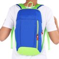 thumbnail image 4 of Mochila de viaje Anmeilu de 10L, bolsa de escalada, mochila pequeña para acampar al aire libre, mochila escolar (azul + verde), 4 of 8
