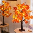 thumbnail image 4 of Uutvmp 24LED Fall Tree Lighted Maple Tree, Thanksgiving Decoration Maple Leaf Table Tree, Fall Decor Lights for Indoor Outdoor Holiday Autumn Harvest Xmas Party Home Decor, 4 of 6