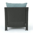 thumbnail image 7 of Gregory Outdoor Wicker Club Chairs with Cushions, Set of 2, Grey, Teal, 7 of 7
