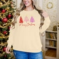 thumbnail image 4 of hotojiny Women's Christmas Sweater Crew Neck Fashion Print Knit Pullover Casual Long Sleeve Oversized Tops Ugly Sweater, 4 of 6