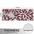 thumbnail image 5 of Kitchen Rugs Sets Of 2,Red Floral and Petal Pattern Anti Fatigue Kitchen Mat Rugs Non Slip Washable,Decorative Kitchen Floor Mats for Kitchen,Sink,Laundry,17"X47", 5 of 5