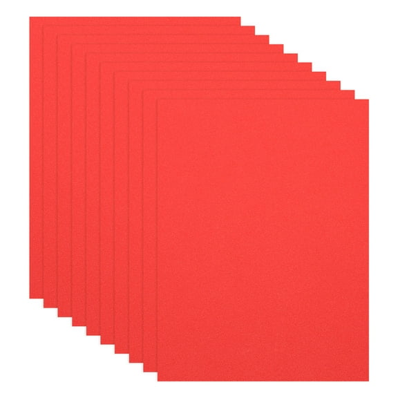 Uxcell 10Pcs Bright Red EVA Foam Sheets, 15.7 x 11.8 Inches 1mm Thick Foam Sheets for Crafts