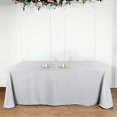 thumbnail image 2 of BalsaCircle 10 Pieces 90" x 156" Silver Rectangle Polyester Tablecloths Table Cover Linens, 2 of 8