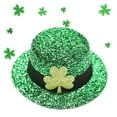 thumbnail image 1 of Pinza para el pelo del día de San Patricio, pasador para mujeres y niñas, decoración para fiestas navideñas, horquillas, sombrero de lentejuelas, Trébol, 1 of 8