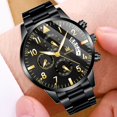 thumbnail image 4 of Reloj de hombre Reloj de acero inoxidable de lujo Calendario/Casual/Negocios/Deportes, 4 of 4