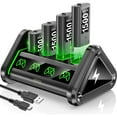 thumbnail image 1 of Xbox Rechargeable Battery Pack and Charger, OIVO 4 x 1500 mAh Xbox Controller Battery Packs for Xbox Series X|S/Xbox One/Elite X/S Controller, Xbox Accessories, 1 of 6