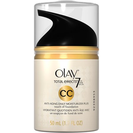 Olay Total Effects 7 In One Anti-Aging Daily Facial Moisturizer Plus Foundation Cream Color, 1.7 oz