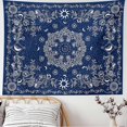 thumbnail image 3 of Wall Tapestry Bohemian - Floral Vine Tapestry Wall Hanging Celestial Sun Moon and Star Tapestries Hippie Home Decor Boho Tapestry for Bedroom Aestheti, 3 of 4