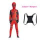 thumbnail image 1 of Traje de cosplay de superhéroe de Deadpool para niños, traje de fantasía de Peter Parker, máscara y accesorios de espada., 1 of 6
