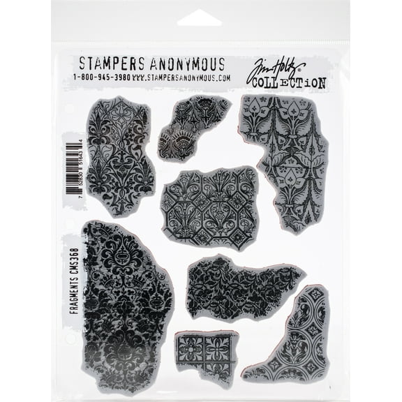 Tim Holtz Cling Stamps 7"X8.5"-Fragments