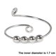 thumbnail image 5 of Anillo de ansiedad ajustable para mujer, 2 uds., con cuentas, anillo para aliviar el estrés, anillo giratorio, anillo de meditación, 5 of 8