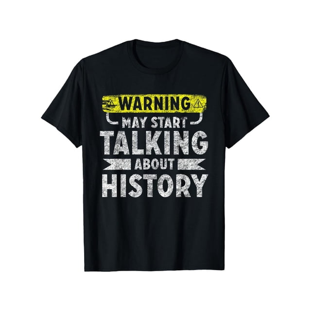 Camiseta con estampado 100 % algodón "Me encanta la historia", divertida camiseta de regalo para amantes de la historia.