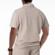 thumbnail image 4 of pstuiky Camisas de vestir de manga corta para hombre, Camiseta informal de verano para hombre, de color liso, con mangas cortas, cremallera y solapa ropa de hombre s, 4 of 7