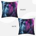 thumbnail image 3 of Haiem Hip-Hop Glasses Gorilla Print Velvet Soft Solid Decorative Square Throw Pillow Covers Set with Elegant Piping Christmas Cushion Case for Sofa Bedroom Car-20"x20", 3 of 8